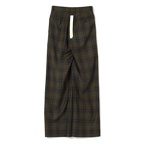 【リトコフスカヤ/LITKOVSKA】のDeconstructed Checked Pants with Offset Zip 人気、トレンドファッション・服の通販 founy(ファニー) 　ファッション　Fashion　レディースファッション　Fashion for Women　パンツ　Pants & Trousers　2025年　2025　2025-2026秋冬・A/W　Autumn/Winter 2025–26 AW25–26　シンプル　Simple, Minimal　フロント　Front, Front Design　ラップ　Wrap, Wrap Design　ループ　Loop, Loop Knit　other-2|ID: prp329100004665061 ipo3291000000034941629