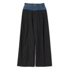 【リトコフスカヤ/LITKOVSKA】のWide-leg pants with denim panel GREY|ID: prp329100004665063 ipo3291000000033745680