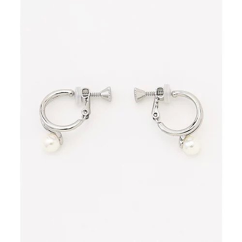 【エニー/ANY】の2連パールフープイヤリング(両耳用) 人気、トレンドファッション・服の通販 founy(ファニー) 　ファッション　Fashion　レディースファッション　Fashion for Women　ジュエリー　Jewelry　ファッションリング　Fashion Rings　イヤリング・フープ・ドロップタイプ　Hoop, Drop & Clip Earrings　アクセサリー　Fashion Accessories　コンビ　Combo, Combination Style　スマホ　Smartphone, Mobile Device　パール　Pearl, Pearl Accent　フープ　Hoop, Hoop Earrings　メタル　Metal, Metal Parts　エレガント 上品　Elegant　other-2|ID: prp329100004669628 ipo3291000000033762567