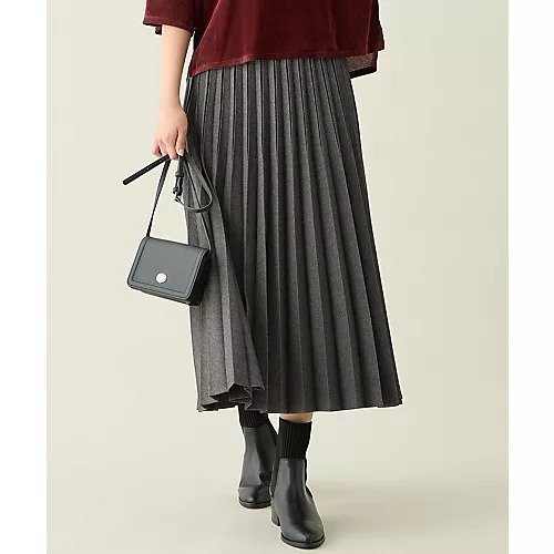 【エニー/ANY】の【新色追加/ウエストゴム】ウーリッシュプリーツスカート インテリア・キッズ・メンズ・レディースファッション・服の通販 founy(ファニー) ファッション Fashion レディースファッション Fashion for Women スカート Skirts プリーツスカート / 上品フェミニンスタイル Pleated Skirts フレア Flare, Flared プリーツ Pleats, Pleated エレガント 上品 Elegant グレー|ID: prp329100004669632 ipo3291000000033762592