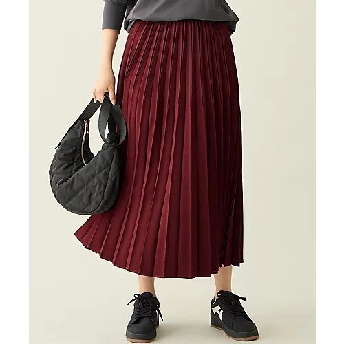 【エニー/ANY】の【新色追加/ウエストゴム】ウーリッシュプリーツスカート インテリア・キッズ・メンズ・レディースファッション・服の通販 founy(ファニー) ファッション Fashion レディースファッション Fashion for Women スカート Skirts プリーツスカート / 上品フェミニンスタイル Pleated Skirts フレア Flare, Flared プリーツ Pleats, Pleated エレガント 上品 Elegant バーガンディ|ID: prp329100004669632 ipo3291000000033762595