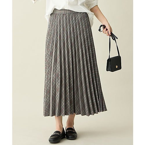【エニー/ANY】の【新色追加/ウエストゴム】ウーリッシュプリーツスカート インテリア・キッズ・メンズ・レディースファッション・服の通販 founy(ファニー) ファッション Fashion レディースファッション Fashion for Women スカート Skirts プリーツスカート / 上品フェミニンスタイル Pleated Skirts フレア Flare, Flared プリーツ Pleats, Pleated エレガント 上品 Elegant ブラウン系チェック|ID: prp329100004669632 ipo3291000000033762599