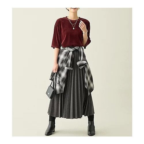 【エニー/ANY】の【新色追加/ウエストゴム】ウーリッシュプリーツスカート 人気、トレンドファッション・服の通販 founy(ファニー) ファッション Fashion レディースファッション Fashion for Women スカート Skirts プリーツスカート / 上品フェミニンスタイル Pleated Skirts フレア Flare, Flared プリーツ Pleats, Pleated エレガント 上品 Elegant other-3|ID: prp329100004669632 ipo3291000000033762603