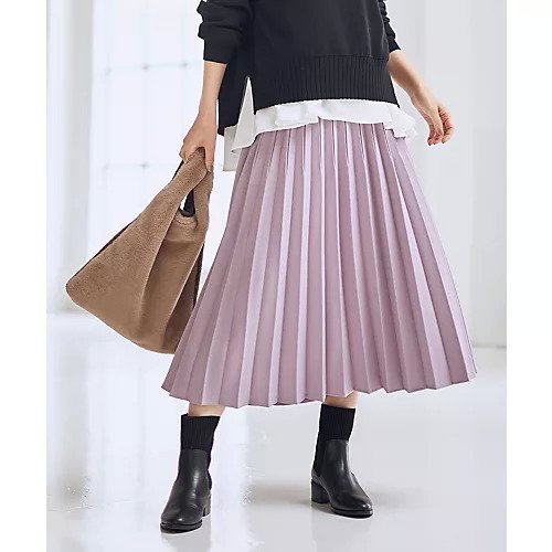 【エニー/ANY】の【新色追加/ウエストゴム】ウーリッシュプリーツスカート インテリア・キッズ・メンズ・レディースファッション・服の通販 founy(ファニー) ファッション Fashion レディースファッション Fashion for Women スカート Skirts プリーツスカート / 上品フェミニンスタイル Pleated Skirts フレア Flare, Flared プリーツ Pleats, Pleated エレガント 上品 Elegant ラベンダー|ID: prp329100004669632 ipo3291000000034387032