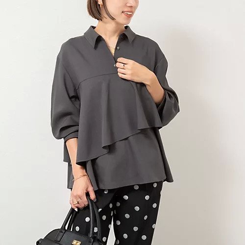 【ノーリーズ/NOLLEY'S】の【一部WEB限定色アイテム】ウォッシャブルフリルプルオーバーブラウス インテリア・キッズ・メンズ・レディースファッション・服の通販 founy(ファニー) https://founy.com/ ファッション Fashion レディースファッション Fashion for Women トップス・カットソー Cut & Sew Tops シャツ・ブラウス・オフィスカジュアル Elegant Blouses & Button-Ups カジュアルプルオーバー・ニットトップス Pullovers & Knit Tops / Casual Pullovers 2025年 2025 2025-2026秋冬・A/W Autumn/Winter 2025–26 AW25–26 アシンメトリー Asymmetrical Style セットアップ Set-Up, Coordinated Outfit フレア Flare, Flared ベーシック Basic, Essential |ID: prp329100004669667 ipo3291000000033762827