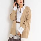 【ノーリーズソフィー/NOLLEY'S sophi】の《手洗い可能》総針ビックVネックカーディガン 人気、トレンドファッション・服の通販 founy(ファニー) ファッション Fashion レディースファッション Fashion for Women トップス・カットソー Cut & Sew Tops カーディガン・羽織り Layered Style Cardigans Vネックトップス V-Neck Tops / V-Cut Neckline Shirts 2025年 2025 2025-2026秋冬・A/W Autumn/Winter 2025–26 AW25–26 カットソー Cut and Sewn Top カーディガン Cardigan, Knitwear パイピング Piping, Trim Design ポケット Pocket, Pocket Detail thumbnail キャメル|ID: prp329100004669688 ipo3291000000033762997