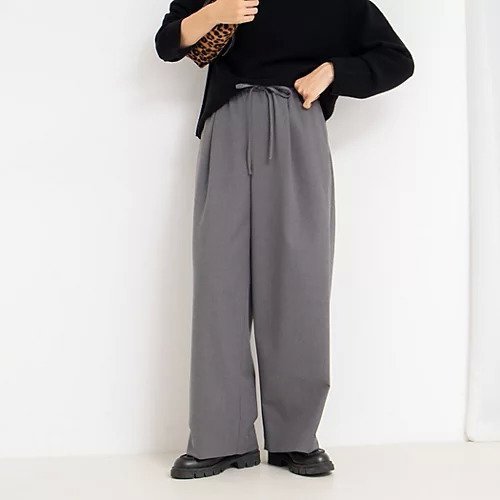 【ノーリーズ/NOLLEY'S】のウォッシャブルイージーワイドパンツ 人気、トレンドファッション・服の通販 founy(ファニー) 　ファッション　Fashion　レディースファッション　Fashion for Women　パンツ　Pants & Trousers　2025年　2025　2025-2026秋冬・A/W　Autumn/Winter 2025–26 AW25–26　シンプル　Simple, Minimal　ドローストリング　Drawstring, Pull Cord　フロント　Front, Front Design　 other-1|ID: prp329100004669705 ipo3291000000033763127