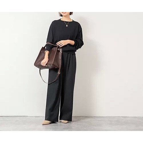 【ノーリーズ/NOLLEY'S】のウォッシャブルイージーワイドパンツ 人気、トレンドファッション・服の通販 founy(ファニー) 　ファッション　Fashion　レディースファッション　Fashion for Women　パンツ　Pants & Trousers　2025年　2025　2025-2026秋冬・A/W　Autumn/Winter 2025–26 AW25–26　シンプル　Simple, Minimal　ドローストリング　Drawstring, Pull Cord　フロント　Front, Front Design　other-2|ID: prp329100004669705 ipo3291000000033763135