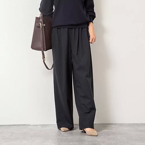 【ノーリーズ/NOLLEY'S】のウォッシャブルイージーワイドパンツ 人気、トレンドファッション・服の通販 founy(ファニー) 　ファッション　Fashion　レディースファッション　Fashion for Women　パンツ　Pants & Trousers　2025年　2025　2025-2026秋冬・A/W　Autumn/Winter 2025–26 AW25–26　シンプル　Simple, Minimal　ドローストリング　Drawstring, Pull Cord　フロント　Front, Front Design　 other-1|ID: prp329100004669705 ipo3291000000034853860