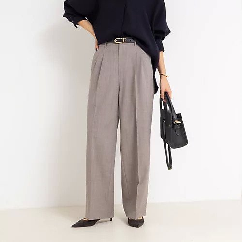 【ノーリーズソフィー/NOLLEY'S sophi】の《セットアップ対応》ウォッシャブルサイロトロピカルワイドパンツ インテリア・キッズ・メンズ・レディースファッション・服の通販 founy(ファニー) 　ファッション　Fashion　レディースファッション　Fashion for Women　セットアップ　Matching Sets　レディースパンツ・ボトムス　Pants & Trousers / Bottoms　2025年　2025　2025-2026秋冬・A/W　Autumn/Winter 2025–26 AW25–26　ジャケット　Jacket, Outerwear　セットアップ　Set-Up, Coordinated Outfit　定番　Standard, Basic Item　秋　Autumn　ブラウン|ID: prp329100004669707 ipo3291000000033763150
