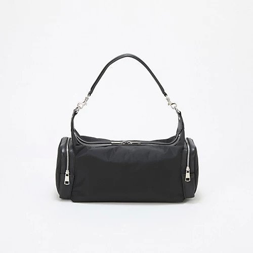 【トプカピ/TOPKAPI】の【TREASURE TOPKAPI】ナイロン サイドポケット ワンハンドル ショルダーバッグ インテリア・キッズ・メンズ・レディースファッション・服の通販 founy(ファニー) 　ファッション　Fashion　レディースファッション　Fashion for Women　バッグ　Bags　ショルダー　Shoulder, Shoulder Strap　スクエア　Square, Square Shape　ダブル　Double, Double-Breasted　ポケット　Pocket, Pocket Detail　ミックス　Mix, Mixed Style　エレガント 上品　Elegant　財布　Wallet, Purse　ブラック|ID: prp329100004669723 ipo3291000000033763296