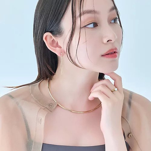 【フィービィー/phoebe】のルーセントラインチョーカー/ネックレス/ネックカフ/40cm 人気、トレンドファッション・服の通販 founy(ファニー) 　ファッション　Fashion　レディースファッション　Fashion for Women　ジュエリー　Jewelry　ネックレス　Necklaces & Pendants　クール　Cool, Chic　シンプル　Simple, Minimal　チョーカー　Tulle, Mesh Fabric　ドレス　Dress, One-Piece　ネックレス　Necklace, Pendant Necklace　other-3|ID: prp329100004669745 ipo3291000000033763454