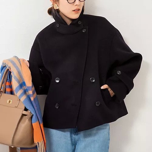 【ノーリーズ/NOLLEY'S】のウールカシミヤダブルブレストコート 人気、トレンドファッション・服の通販 founy(ファニー) 　ファッション　Fashion　レディースファッション　Fashion for Women　アウター　Coat / Outerwear Collection　コート・ロングコート・ピーコート　Long Coats, Peacoats & More　2025年　2025　2025-2026秋冬・A/W　Autumn/Winter 2025–26 AW25–26　ショート　Short, Short Length　ビジネス 仕事 通勤　Business / Work / Commuting　防寒　Cold Protection, Winter-Ready　other-3|ID: prp329100004669758 ipo3291000000033763562