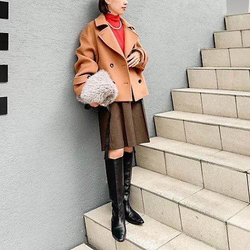 【ノーリーズ/NOLLEY'S】のウールカシミヤダブルブレストコート 人気、トレンドファッション・服の通販 founy(ファニー) ファッション Fashion レディースファッション Fashion for Women アウター Coat / Outerwear Collection コート・ロングコート・ピーコート Long Coats, Peacoats & More 2025年 2025 2025-2026秋冬・A/W Autumn/Winter 2025–26 AW25–26 ショート Short, Short Length ビジネス 仕事 通勤 Business / Work / Commuting 防寒 Cold Protection, Winter-Ready other-3|ID: prp329100004669758 ipo3291000000034485096