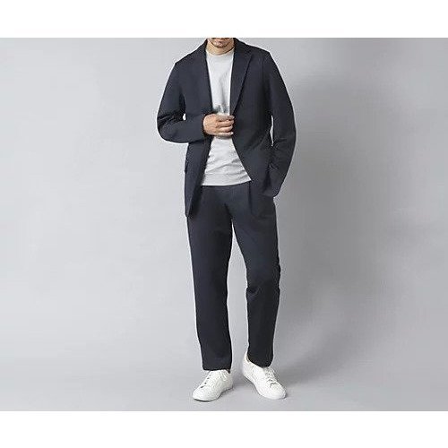 【ノーリーズ グッドマン/NOLLEY'S goodman / MEN】の【ACTIVE SECT】《セットアップ》ダブルニットスーツ ジャケット&パンツ 25AW 人気、トレンドファッション・服の通販 founy(ファニー) 　ファッション　Fashion　メンズファッション　Fashion for Men　ボトムス　Bottoms　ウォッシャブル　Machine Washable　シャーリング　Shirring, Ruched　ジャケット　Jacket, Outerwear　ストレッチ　Stretch, Stretchy Fabric　セットアップ　Set-Up, Coordinated Outfit　ドローコード　Drawcord, Drawstring Cord　フラップ　Flap, Flap Pocket　フロント　Front, Front Design　ポケット　Pocket, Pocket Detail　リラックス　Relax, Relaxed Fit　2025年　2025　2025-2026秋冬・A/W　Autumn/Winter 2025–26 AW25–26　other-2|ID: prp329100004669771 ipo3291000000034565731