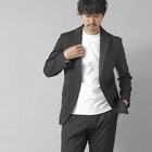 【ノーリーズ グッドマン/NOLLEY'S goodman / MEN】の【ACTIVE SECT】《セットアップ》ポンチプリントスーツ ジャケット&パンツ 25AW チャコールグレー|ID: prp329100004669795 ipo3291000000034069042