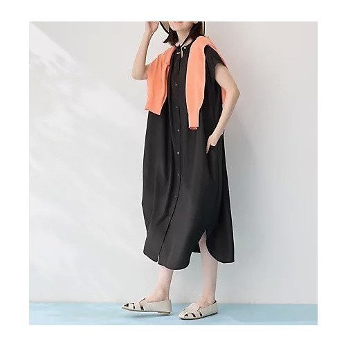 【エニー/ANY】のスパンボイル撥水ワンピース 人気、トレンドファッション・服の通販 founy(ファニー) 　ファッション　Fashion　レディースファッション　Fashion for Women　ワンピース　Dresses　おすすめ　Recommended / Our Picks　羽織　Haori, Light Jacket　other-3|ID: prp329100004671326 ipo3291000000035116040