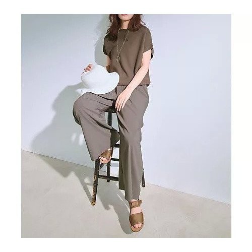 【エニー/ANY】の【新色追加/洗濯機可/ウエストゴム/接触冷感/UVケア】清涼リラックスハイウエストパンツ 人気、トレンドファッション・服の通販 founy(ファニー) 　ファッション　Fashion　レディースファッション　Fashion for Women　パンツ　Pants & Trousers　おすすめ　Recommended / Our Picks　ジャケット　Jacket, Outerwear　ブルゾン　Blouson, Bomber Jacket　リラックス　Relax, Relaxed Fit　ワッシャー　Washer, Crinkled Finish　半袖　Short Sleeve, Half Sleeve　other-3|ID: prp329100004671332 ipo3291000000033769376
