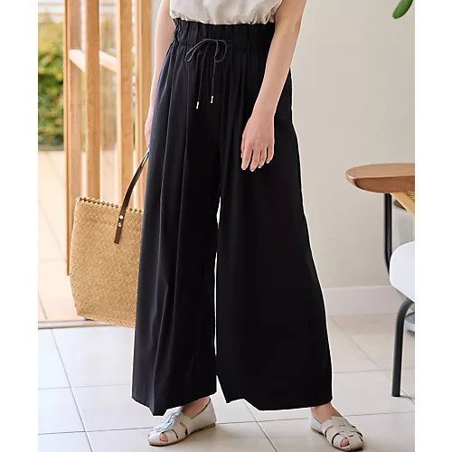 【エニー/ANY】の【新色追加/洗濯機可/ウエストゴム/接触冷感/UVケア】清涼リラックスハイウエストパンツ インテリア・キッズ・メンズ・レディースファッション・服の通販 founy(ファニー) ファッション Fashion レディースファッション Fashion for Women パンツ Pants & Trousers おすすめ Recommended / Our Picks ジャケット Jacket, Outerwear ブルゾン Blouson, Bomber Jacket リラックス Relax, Relaxed Fit ワッシャー Washer, Crinkled Finish 半袖 Short Sleeve, Half Sleeve ブラック|ID: prp329100004671332 ipo3291000000034779045