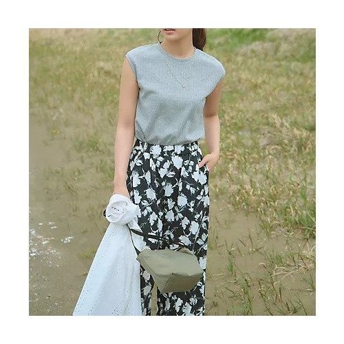 【エニー/ANY】の【洗濯機可/ウエストゴム】プリントパンツ 人気、トレンドファッション・服の通販 founy(ファニー) 　ファッション　Fashion　レディースファッション　Fashion for Women　パンツ　Pants & Trousers　シンプル　Simple, Minimal　タンク　Tank Top, Sleeveless Top　プリント　Print, Printed Pattern　モダン　Modern, Contemporary　夏　Summer　other-2|ID: prp329100004671333 ipo3291000000033769384