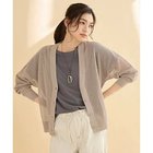 【エニー/ANY】のメッシュVネックニットカーディガン サンドベージュ|ID: prp329100004671346 ipo3291000000036321647