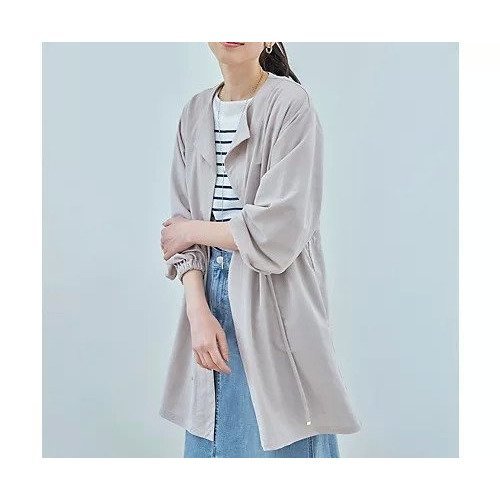 【エニー/ANY】の【洗濯機可/UVケア】ドロストピケカーディガン インテリア・キッズ・メンズ・レディースファッション・服の通販 founy(ファニー) 　ファッション　Fashion　レディースファッション　Fashion for Women　トップス・カットソー　Cut & Sew Tops　カーディガン・羽織り　Layered Style Cardigans　デニム　Denim, Jeans Material　ビンテージ　Vintage, Retro Style　リラックス　Relax, Relaxed Fit　エレガント 上品　Elegant　ベージュ|ID: prp329100004671348 ipo3291000000033769499