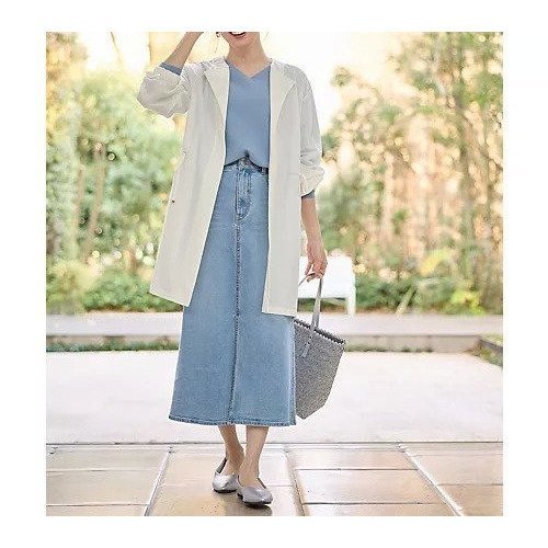 【エニー/ANY】の【洗濯機可/UVケア】ドロストピケカーディガン 人気、トレンドファッション・服の通販 founy(ファニー) 　ファッション　Fashion　レディースファッション　Fashion for Women　トップス・カットソー　Cut & Sew Tops　カーディガン・羽織り　Layered Style Cardigans　デニム　Denim, Jeans Material　ビンテージ　Vintage, Retro Style　リラックス　Relax, Relaxed Fit　エレガント 上品　Elegant　other-2|ID: prp329100004671348 ipo3291000000033769500