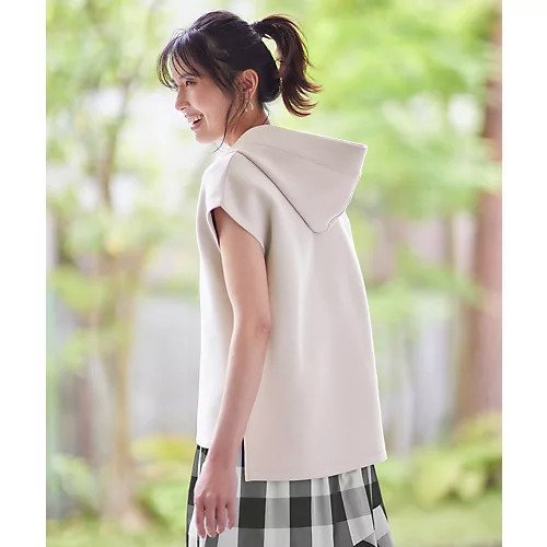 【エニー/ANY】の【洗濯機可】ダンボールフレンチスリーブ パーカー 人気、トレンドファッション・服の通販 founy(ファニー) 　ファッション　Fashion　レディースファッション　Fashion for Women　トップス・カットソー　Cut & Sew Tops　レディースパーカー・カジュアルフーディー　Casual Hoodies & Sweatshirts　おすすめ　Recommended / Our Picks　インナー　Innerwear　カットソー　Cut and Sewn Top　クロップド　Cropped, Short Length　シンプル　Simple, Minimal　パーカー　Hoodie, Parka　リラックス　Relax, Relaxed Fit　今季　This Season, Current Season　other-3|ID: prp329100004671354 ipo3291000000033769530