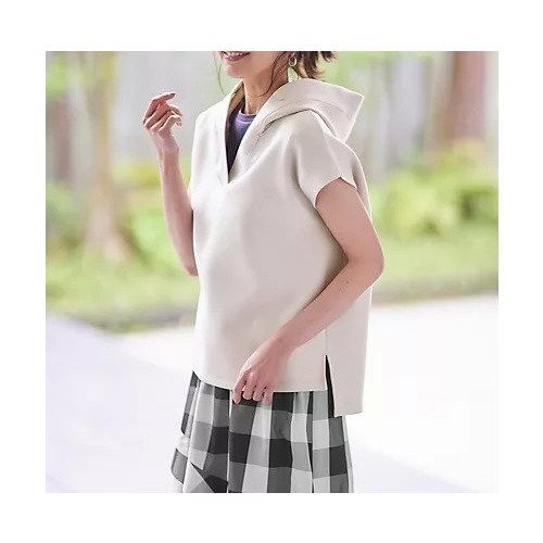 【エニー/ANY】のダンボールフレンチスリーブ パーカー 人気、トレンドファッション・服の通販 founy(ファニー) 　ファッション　Fashion　レディースファッション　Fashion for Women　トップス・カットソー　Cut & Sew Tops　レディースパーカー・カジュアルフーディー　Casual Hoodies & Sweatshirts　おすすめ　Recommended / Our Picks　インナー　Innerwear　カットソー　Cut and Sewn Top　クロップド　Cropped, Short Length　シンプル　Simple, Minimal　パーカー　Hoodie, Parka　リラックス　Relax, Relaxed Fit　今季　This Season, Current Season　other-2|ID: prp329100004671354 ipo3291000000036310915