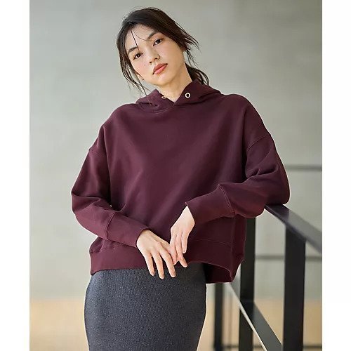 【エニー/ANY】の裏毛フーディ インテリア・キッズ・メンズ・レディースファッション・服の通販 founy(ファニー) 　ファッション　Fashion　レディースファッション　Fashion for Women　おすすめ　Recommended / Our Picks　インナー　Innerwear　シルバー　Silver, Metallic Silver　バランス　Balance, Style Balance　エレガント 上品　Elegant　人気　Popular, Best Seller　定番　Standard, Basic Item　ワイン|ID: prp329100004671356 ipo3291000000035607230