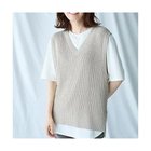 【エニー/ANY】の【洗濯機可】Vネックラメニットベスト ライトベージュ&#215;シルバーラメ|ID: prp329100004671360 ipo3291000000034648774