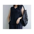 【エニー/ANY】のVネックラメニットベスト ネイビー×ブラックラメ|ID: prp329100004671360 ipo3291000000035317627