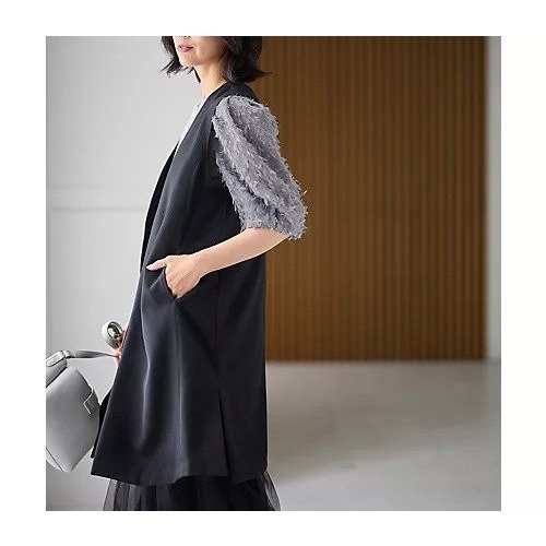 【エニー/ANY】のロングジレ 人気、トレンドファッション・服の通販 founy(ファニー) 　ファッション　Fashion　レディースファッション　Fashion for Women　アウター　Coat / Outerwear Collection　トップス・カットソー　Cut & Sew Tops　ベスト&ジレ / 重ね着スタイル　Vests & Gilets　おすすめ　Recommended / Our Picks　インナー　Innerwear　セレモニー　Ceremony　エレガント 上品　Elegant　other-3|ID: prp329100004671362 ipo3291000000035902728