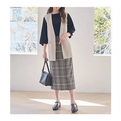 【エニー/ANY】の【洗濯機可/UVケア/接触冷感】リネンライクエアーヴィンテージ ジレ 人気、トレンドファッション・服の通販 founy(ファニー) 　ファッション　Fashion　レディースファッション　Fashion for Women　アウター　Coat / Outerwear Collection　トップス・カットソー　Cut & Sew Tops　ベスト&ジレ / 重ね着スタイル　Vests & Gilets　シンプル　Simple, Minimal　セットアップ　Set-Up, Coordinated Outfit　フロント　Front, Front Design　プリーツ　Pleats, Pleated　ポケット　Pocket, Pocket Detail　リネン　Linen, Linen Fabric　夏　Summer　春　Spring　S/S・春夏　SS, Spring/Summer, Warm Season　other-2|ID: prp329100004671366 ipo3291000000033769581