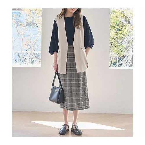 【エニー/ANY】の【洗濯機可/UVケア/接触冷感】リネンライクエアーヴィンテージ ジレ 人気、トレンドファッション・服の通販 founy(ファニー) 　ファッション　Fashion　レディースファッション　Fashion for Women　アウター　Coat / Outerwear Collection　トップス・カットソー　Cut & Sew Tops　ベスト&ジレ / 重ね着スタイル　Vests & Gilets　シンプル　Simple, Minimal　セットアップ　Set-Up, Coordinated Outfit　フロント　Front, Front Design　プリーツ　Pleats, Pleated　ポケット　Pocket, Pocket Detail　リネン　Linen, Linen Fabric　夏　Summer　春　Spring　S/S・春夏　SS, Spring/Summer, Warm Season　other-3|ID: prp329100004671366 ipo3291000000033769582