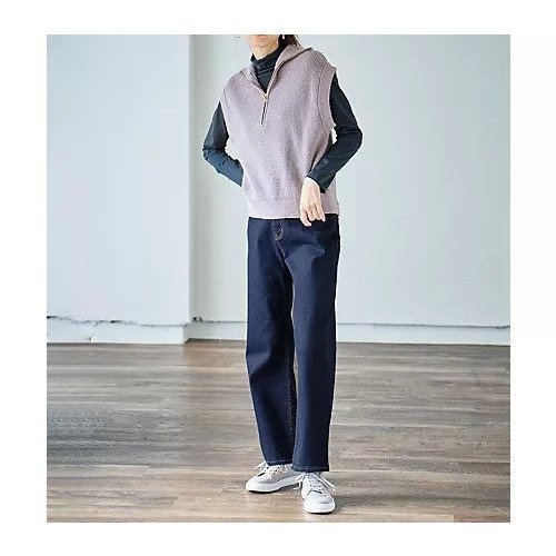 【エニー/ANY】の【洗濯機可】ハーフジップニットベスト 人気、トレンドファッション・服の通販 founy(ファニー) 　ファッション　Fashion　レディースファッション　Fashion for Women　アウター　Coat / Outerwear Collection　トップス・カットソー　Cut & Sew Tops　ニット　Knit Tops & Sweaters　ベスト&ジレ / 重ね着スタイル　Vests & Gilets　おすすめ　Recommended / Our Picks　インナー　Innerwear　ジップ　Zip, Zipper　トレンド　Trend, Trending Now　畦　Ribbed Knit　other-3|ID: prp329100004671370 ipo3291000000033769602