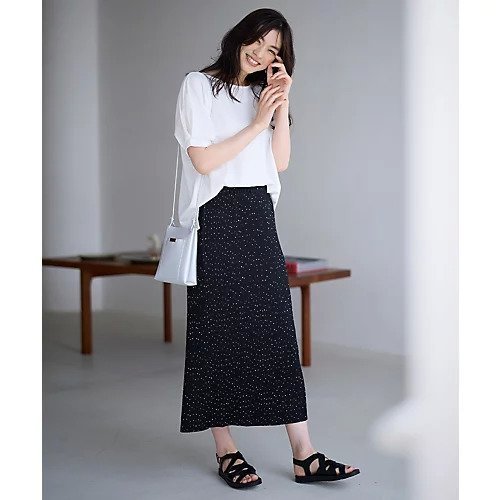 【エニー/ANY】の【洗濯機可/ウエストゴム】プリーツアイラインスカート インテリア・キッズ・メンズ・レディースファッション・服の通販 founy(ファニー) 　ファッション　Fashion　レディースファッション　Fashion for Women　スカート　Skirts　プリーツ　Pleats, Pleated　洗える　Machine Washable　ブラック|ID: prp329100004671374 ipo3291000000034028786