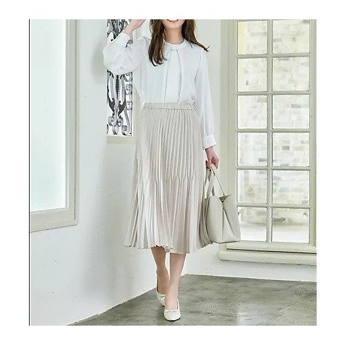 【エニー/ANY】の【洗濯機可/ウエストゴム】2段プリーツスカート 人気、トレンドファッション・服の通販 founy(ファニー) 　ファッション　Fashion　レディースファッション　Fashion for Women　スカート　Skirts　プリーツスカート / 上品フェミニンスタイル　Pleated Skirts　おすすめ　Recommended / Our Picks　シンプル　Simple, Minimal　セットアップ　Set-Up, Coordinated Outfit　プリーツ　Pleats, Pleated　 other-1|ID: prp329100004671376 ipo3291000000033769621
