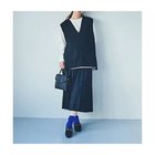 【エニー/ANY】の【10色展開/ウエストゴム/洗濯機可能】ウーリッシュフラノ プリーツスカート ネイビー|ID: prp329100004671377 ipo3291000000033769626