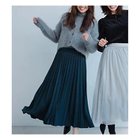 【エニー/ANY】の【10色展開/ウエストゴム/洗濯機可能】ウーリッシュフラノ プリーツスカート グリーン|ID: prp329100004671377 ipo3291000000034526688