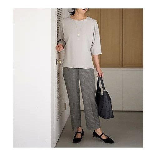【エニー/ANY】の【洗濯機可/ウエストゴム/2WAYストレッチ】テーパードパンツ インテリア・キッズ・メンズ・レディースファッション・服の通販 founy(ファニー) https://founy.com/ ファッション Fashion レディースファッション Fashion for Women パンツ Pants & Trousers おすすめ Recommended / Our Picks ストレッチ Stretch, Stretchy Fabric センター Center, Center Line ワイド Wide, Wide Fit |ID: prp329100004671381 ipo3291000000033769646