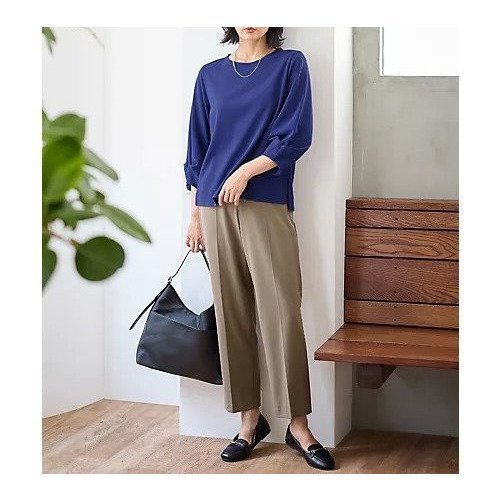 【エニー/ANY】の【洗濯機可/ウエストゴム/2WAYストレッチ】テーパードパンツ インテリア・キッズ・メンズ・レディースファッション・服の通販 founy(ファニー) 　ファッション　Fashion　レディースファッション　Fashion for Women　パンツ　Pants & Trousers　おすすめ　Recommended / Our Picks　ストレッチ　Stretch, Stretchy Fabric　センター　Center, Center Line　ワイド　Wide, Wide Fit　モカ|ID: prp329100004671381 ipo3291000000033769649