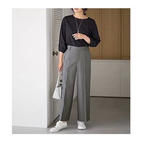 【エニー/ANY】の【洗濯機可/ウエストゴム/2WAYストレッチ】ワイドパンツ インテリア・キッズ・メンズ・レディースファッション・服の通販 founy(ファニー) https://founy.com/ ファッション Fashion レディースファッション Fashion for Women パンツ Pants & Trousers おすすめ Recommended / Our Picks シンプル Simple, Minimal ストレッチ Stretch, Stretchy Fabric センター Center, Center Line ワイド Wide, Wide Fit |ID: prp329100004671383 ipo3291000000033769657
