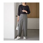 【エニー/ANY】の【洗濯機可/ウエストゴム/2WAYストレッチ】ワイドパンツ グレーストライプ|ID: prp329100004671383 ipo3291000000033769658