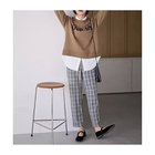 【エニー/ANY】の【洗濯機可/ストレッチ/ウエストゴム/裏起毛】マルチファンクションストレッチチェックテーパードパンツ グレーチェック|ID: prp329100004671388 ipo3291000000033769700