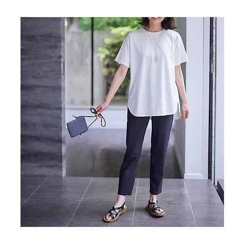 【エニー/ANY】の【ウエストゴム/ストレッチ】大人の7daysデイリーパンツ インテリア・キッズ・メンズ・レディースファッション・服の通販 founy(ファニー) 　ファッション　Fashion　レディースファッション　Fashion for Women　パンツ　Pants & Trousers　おすすめ　Recommended / Our Picks　カットソー　Cut and Sewn Top　ストレッチ　Stretch, Stretchy Fabric　チュニック　Tunic, Long Top　トレンド　Trend, Trending Now　リラックス　Relax, Relaxed Fit　A/W・秋冬　Autumn/Winter　ビジネス 仕事 通勤　Business / Work / Commuting　ブラック|ID: prp329100004671393 ipo3291000000034876444