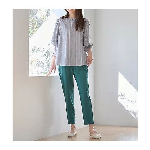 【エニー/ANY】の【ウエストゴム/ストレッチ】大人の7daysデイリーパンツ インテリア・キッズ・メンズ・レディースファッション・服の通販 founy(ファニー) 　ファッション　Fashion　レディースファッション　Fashion for Women　パンツ　Pants & Trousers　おすすめ　Recommended / Our Picks　カットソー　Cut and Sewn Top　ストレッチ　Stretch, Stretchy Fabric　チュニック　Tunic, Long Top　トレンド　Trend, Trending Now　リラックス　Relax, Relaxed Fit　A/W・秋冬　Autumn/Winter　ビジネス 仕事 通勤　Business / Work / Commuting　グリーン|ID: prp329100004671393 ipo3291000000034876446