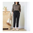 【エニー/ANY】の【ストレッチ/ウエストゴム】イージーケア美脚 パンツ 人気、トレンドファッション・服の通販 founy(ファニー) ファッション Fashion レディースファッション Fashion for Women パンツ Pants & Trousers ストレッチ Stretch, Stretchy Fabric センター Center, Center Line フラット Flat, Flat Shoes ポケット Pocket, Pocket Detail 吸水 Absorbent, Quick-Dry ビジネス 仕事 通勤 Business / Work / Commuting thumbnail ブラック|ID: prp329100004671401 ipo3291000000034887924