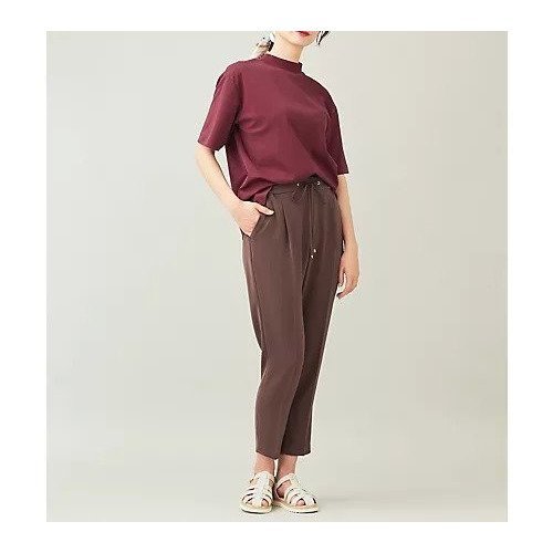 【エニー/ANY】の【ストレッチ/ウエストゴム】イージーケア美脚 パンツ インテリア・キッズ・メンズ・レディースファッション・服の通販 founy(ファニー) 　ファッション　Fashion　レディースファッション　Fashion for Women　パンツ　Pants & Trousers　ストレッチ　Stretch, Stretchy Fabric　センター　Center, Center Line　フラット　Flat, Flat Shoes　ポケット　Pocket, Pocket Detail　吸水　Absorbent, Quick-Dry　ビジネス 仕事 通勤　Business / Work / Commuting　ブラウン|ID: prp329100004671401 ipo3291000000034887925