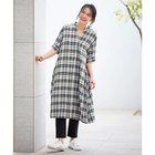 【エニー/ANY】のフレンチリネンシャツワンピース ブラウンチェック|ID: prp329100004671419 ipo3291000000033769840